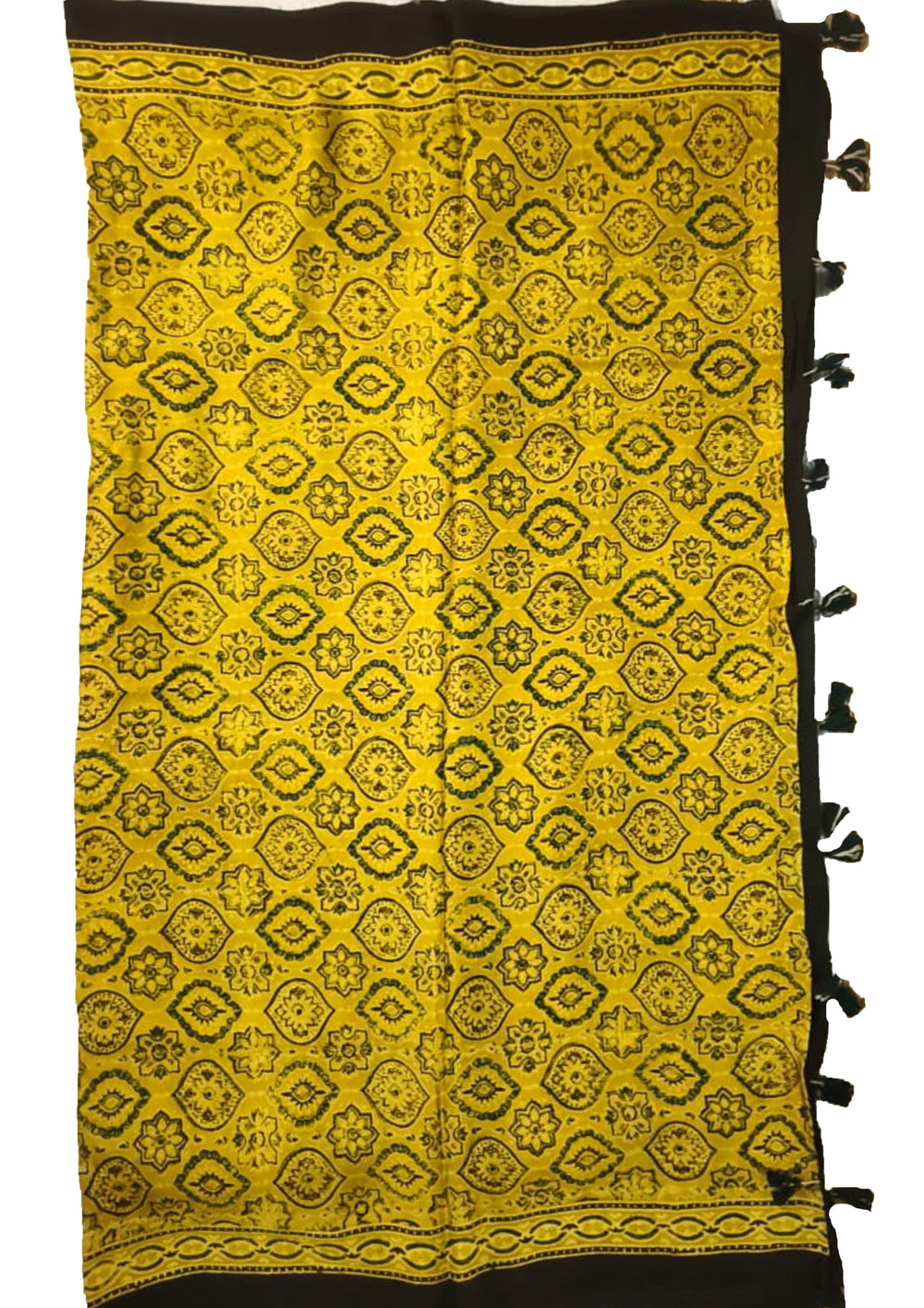 Handblock Printed Ajrakh Modal Dupatta - AJ02IFB - Wefta