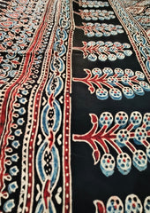 Handblock Printed Ajrakh Modal Dupatta - AJ04IFB - Wefta