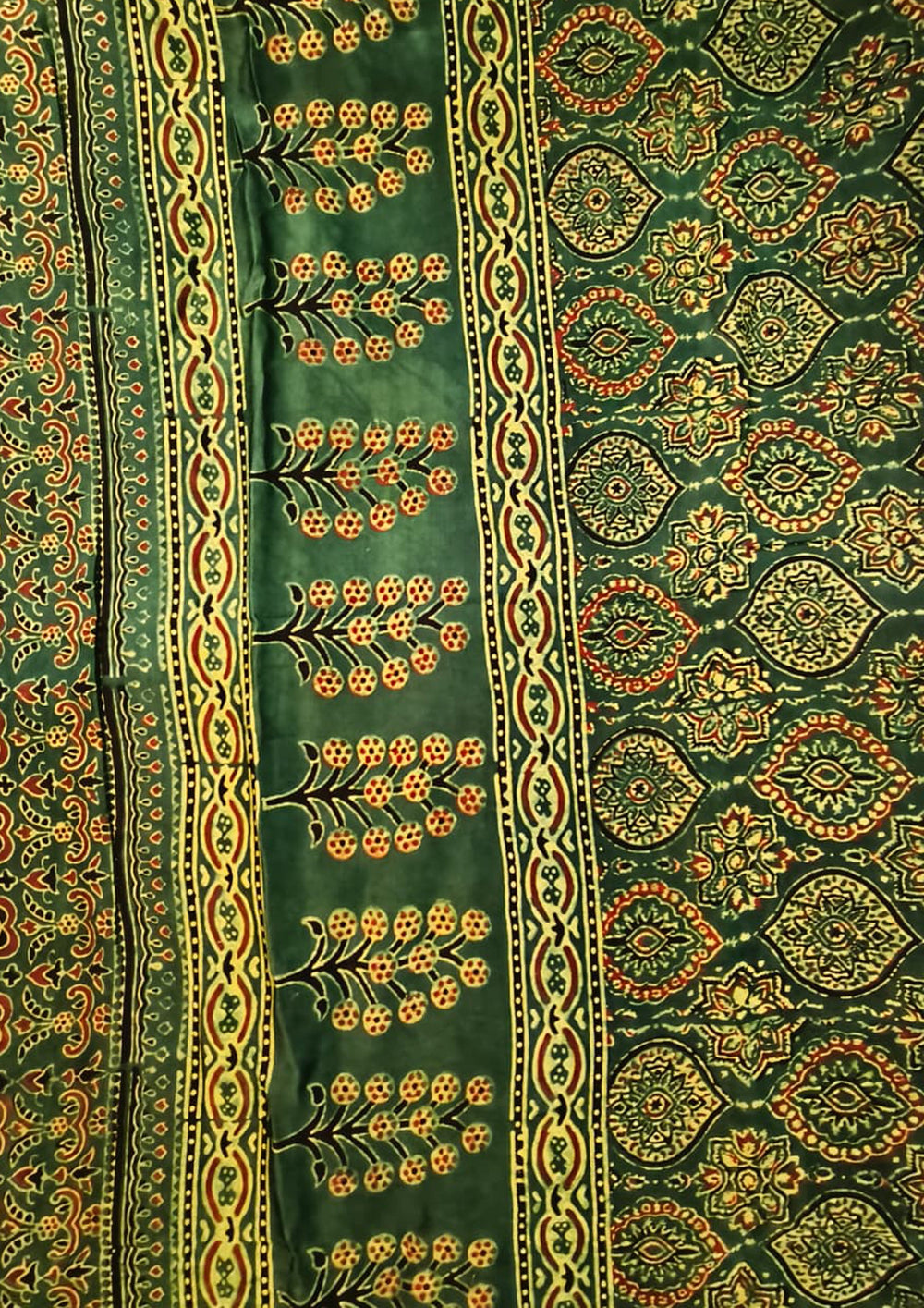 Handblock Printed Ajrakh Modal Dupatta - AJ05IFB - Wefta
