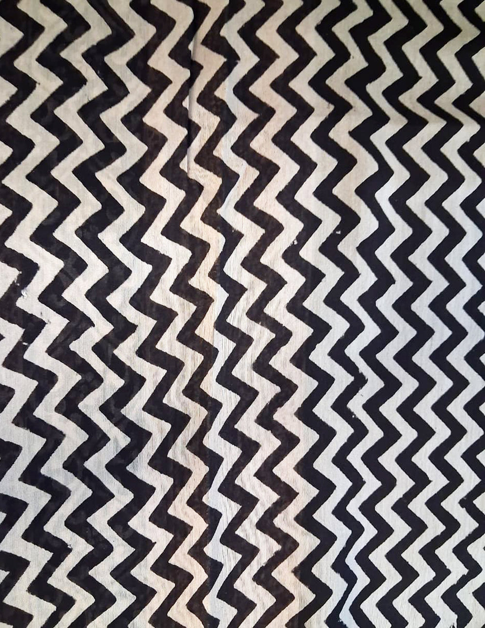 Handblock Printed Bagh Saree- Black BG02 - Wefta