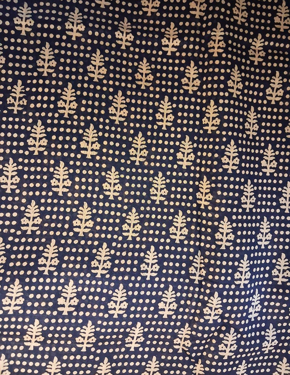 Handblock Printed Bagh Saree- Blalck BG03 - Wefta