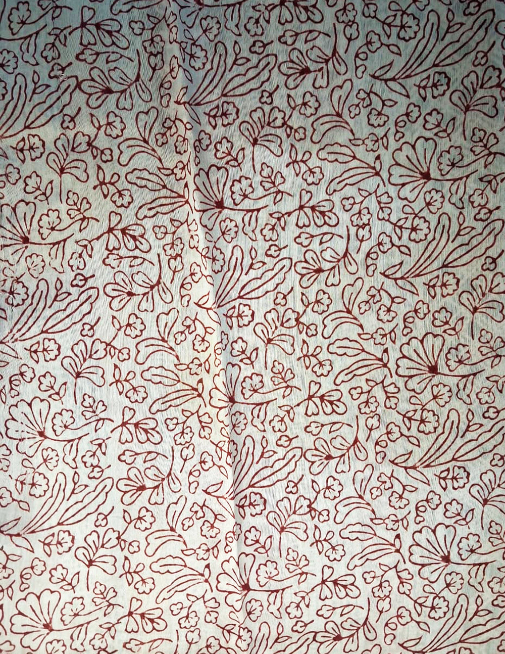 Handblock printed Bagh Saree- Red BG01 - Wefta