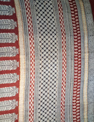 Handblock printed Bagh Saree- Red BG01 - Wefta