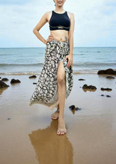 Handblock printed Cotton Bagru Sarong - 01 Black - Wefta