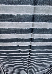 Handblock Printed Dabu (mud resist) Cotton Stole - 05 Siyahi - Wefta