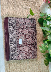 Handblock Printed Kalamkari Saree - HBK1 - Wefta