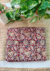 Handblock Printed Kalamkari Saree - HBK2 - Wefta