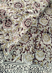 Handblock Printed Kalamkari Saree - HBK9 - Wefta