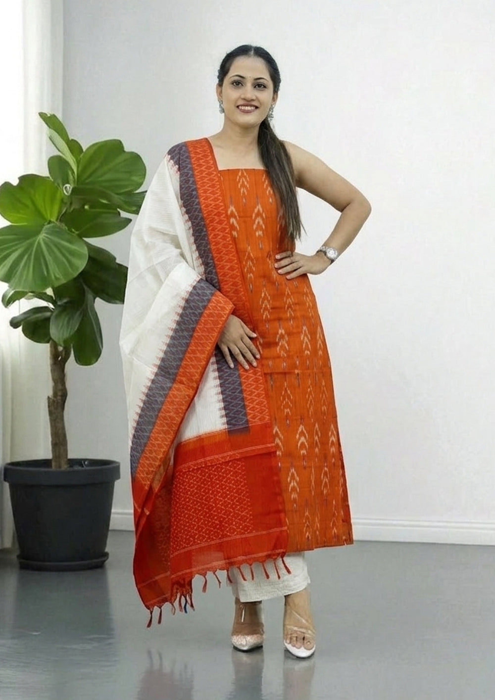 Ikat Cotton Suit - IK03BH - Wefta