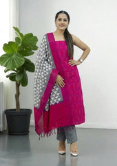 Ikat Cotton Suit - IK04BH - Wefta