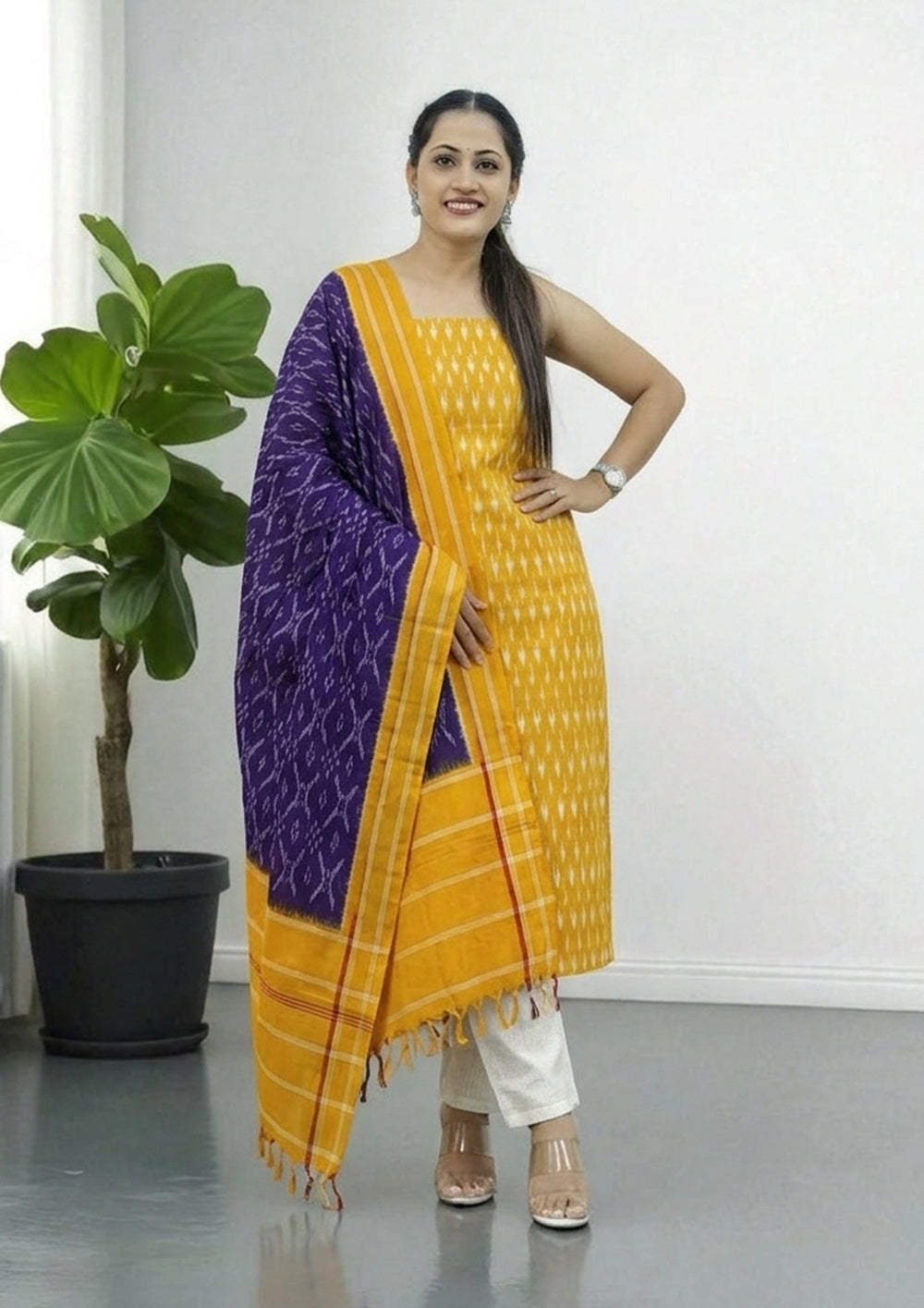 Ikat Cotton Suit - IK05BH - Wefta