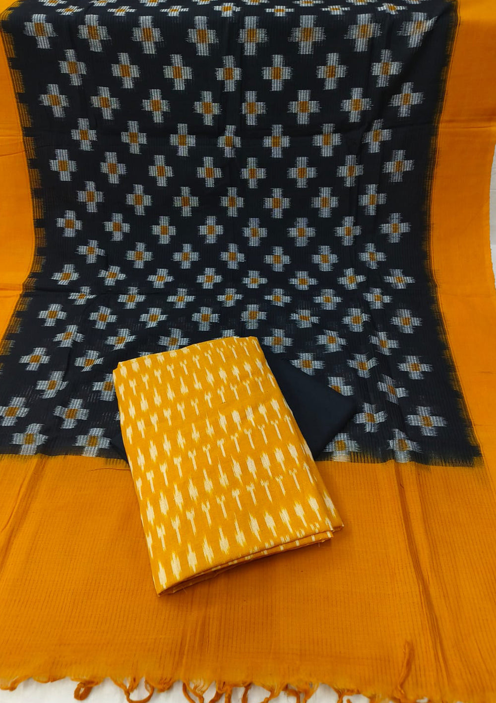 Ikat Cotton Suit - IK06BH - Wefta