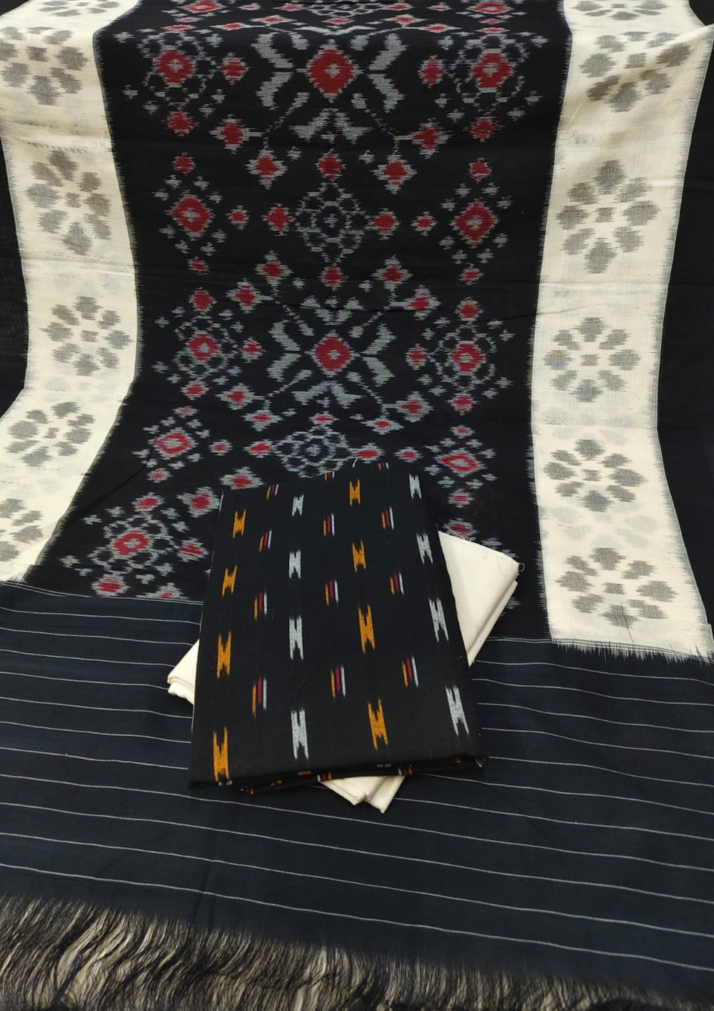 Ikat Cotton Suit - IK11BH - Wefta
