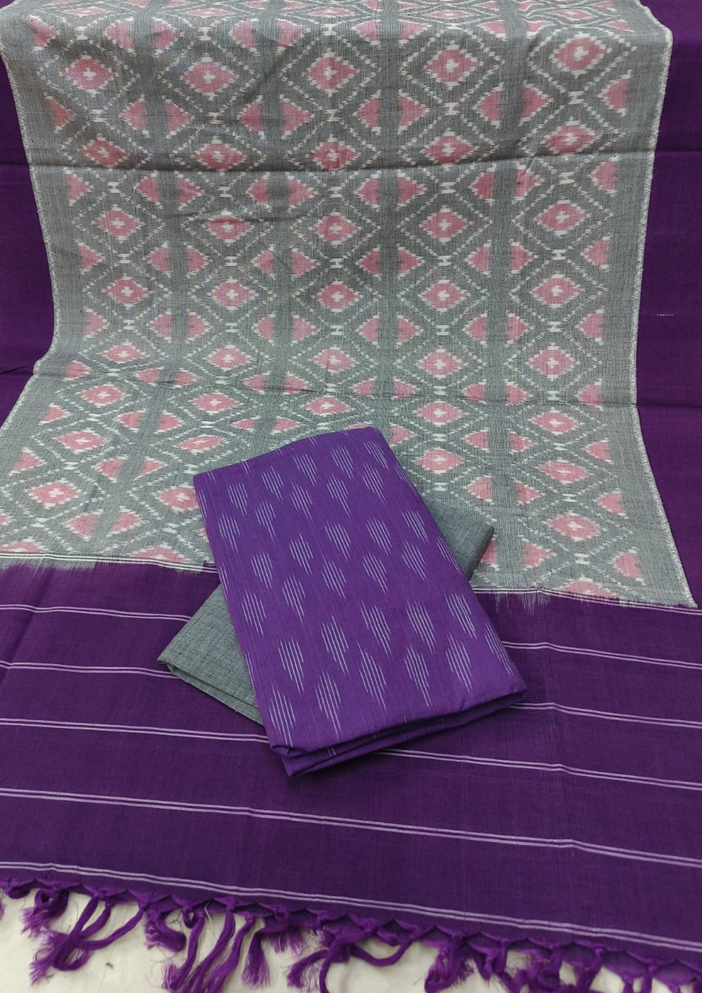 Ikat Cotton Suit - IK17BH - Wefta