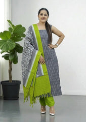Ikat Cotton Suit- IK18BH - Wefta