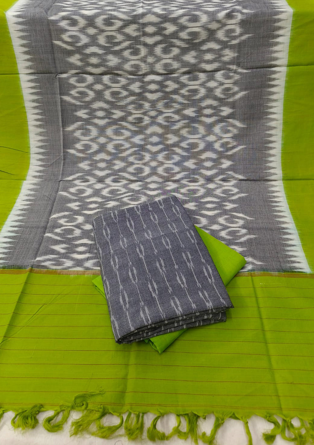 Ikat Cotton Suit- IK18BH - Wefta