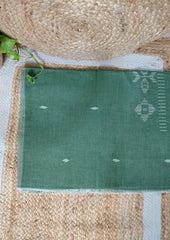 Jamdani Cotton Suit - Green JS5 - Wefta