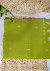 Jamdani Cotton Suit - Lime Green JS4 - Wefta