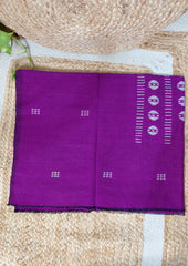 Jamdani Cotton Suit - Purple JS3 - Wefta