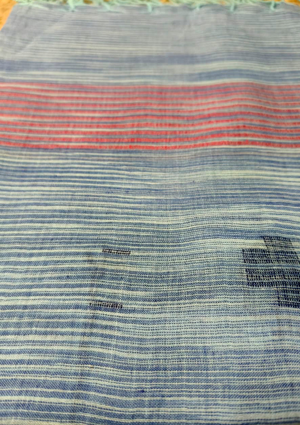 Jamdani Stole - Denim Blue HJ23 - Wefta