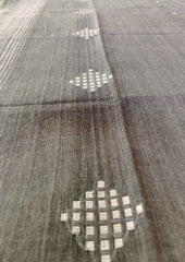 Jamdani Stole - Grey 1 - Wefta