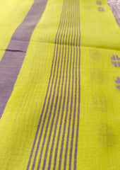 Jamdani Stole - Lime Green HJ24 - Wefta