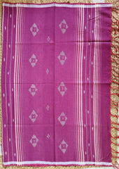 Jamdani Stole - Pink 1 - Wefta