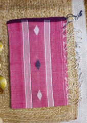 Jamdani Stole - Pink HJ27 - Wefta
