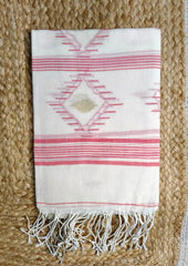 Jamdani Stole - White HJ25 - Wefta