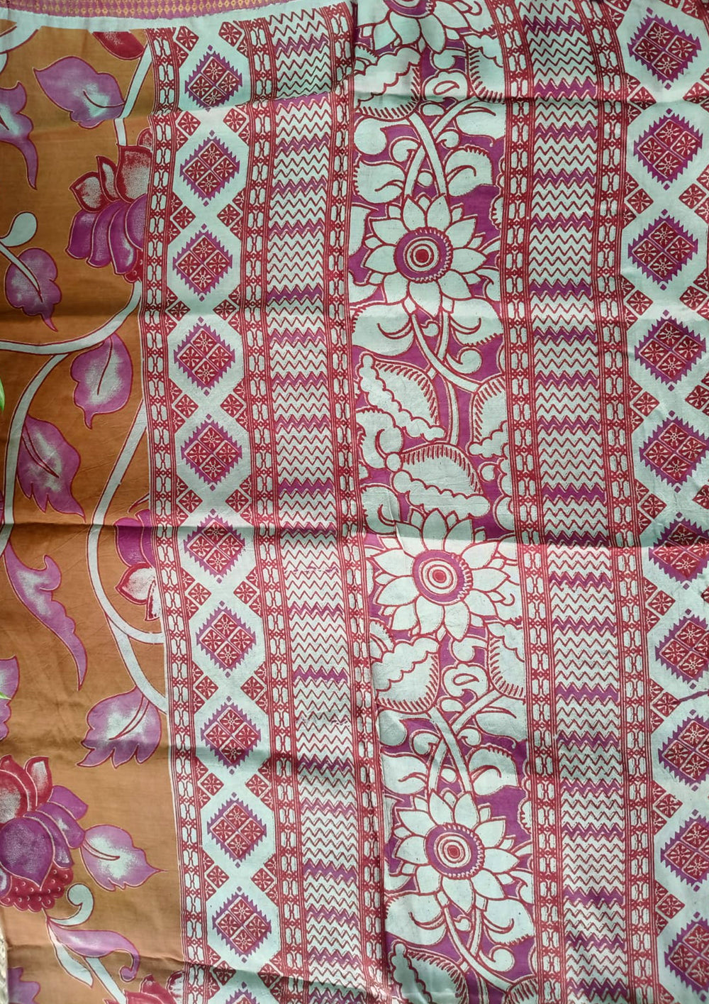 Kalamkari Digital Printed Dupatta - HBKD1 - Wefta