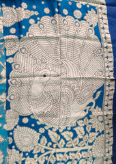 Kalamkari Digital Printed Dupatta - HBKD4 - Wefta