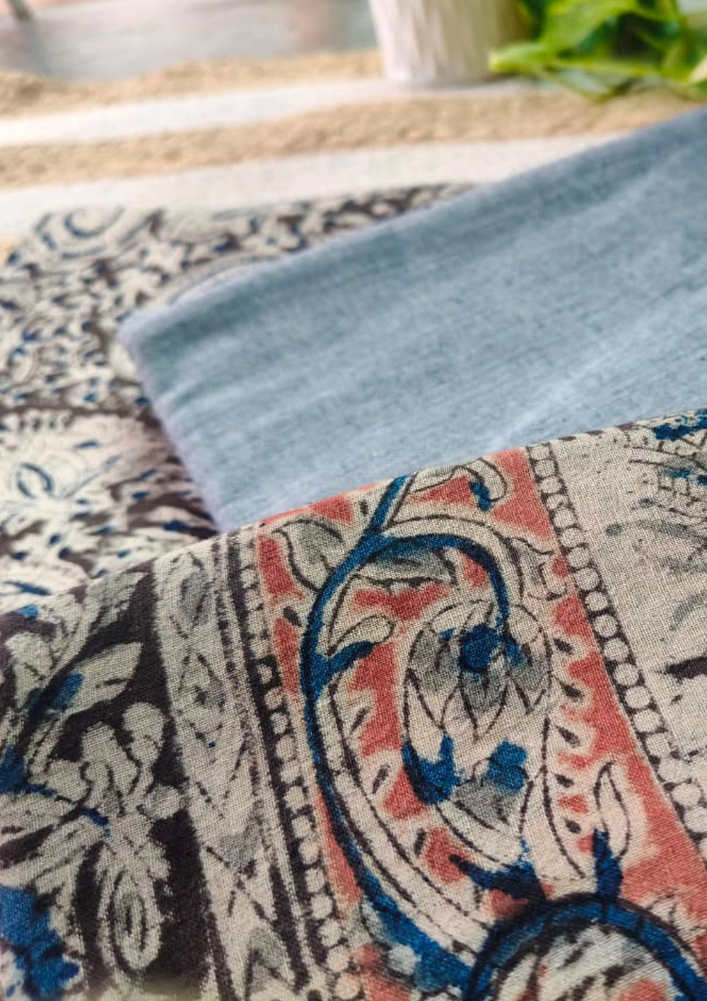 Kalamkari Print Suit - HBKS3 - Wefta