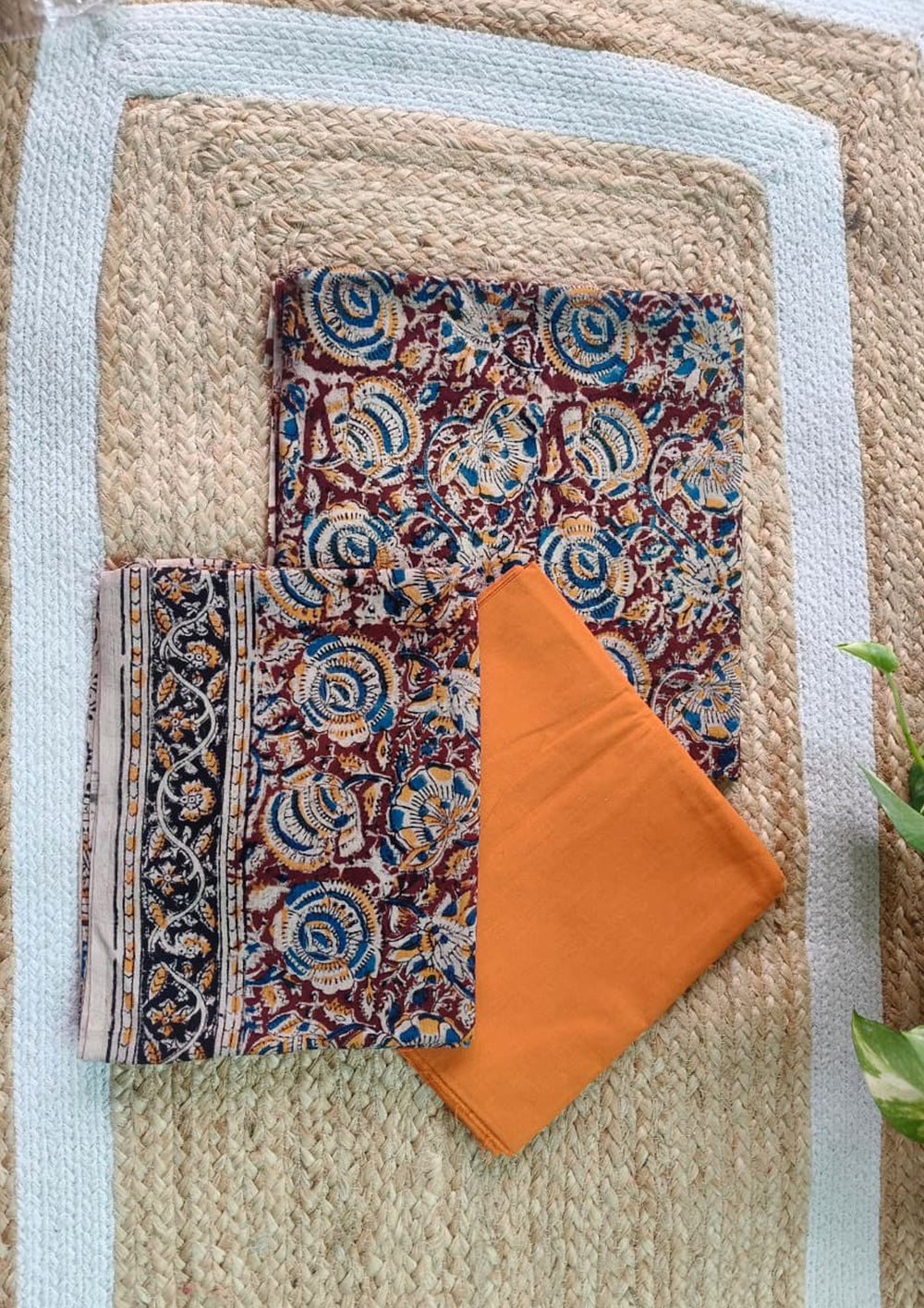 Kalamkari Print Suit - HBKS4 - Wefta