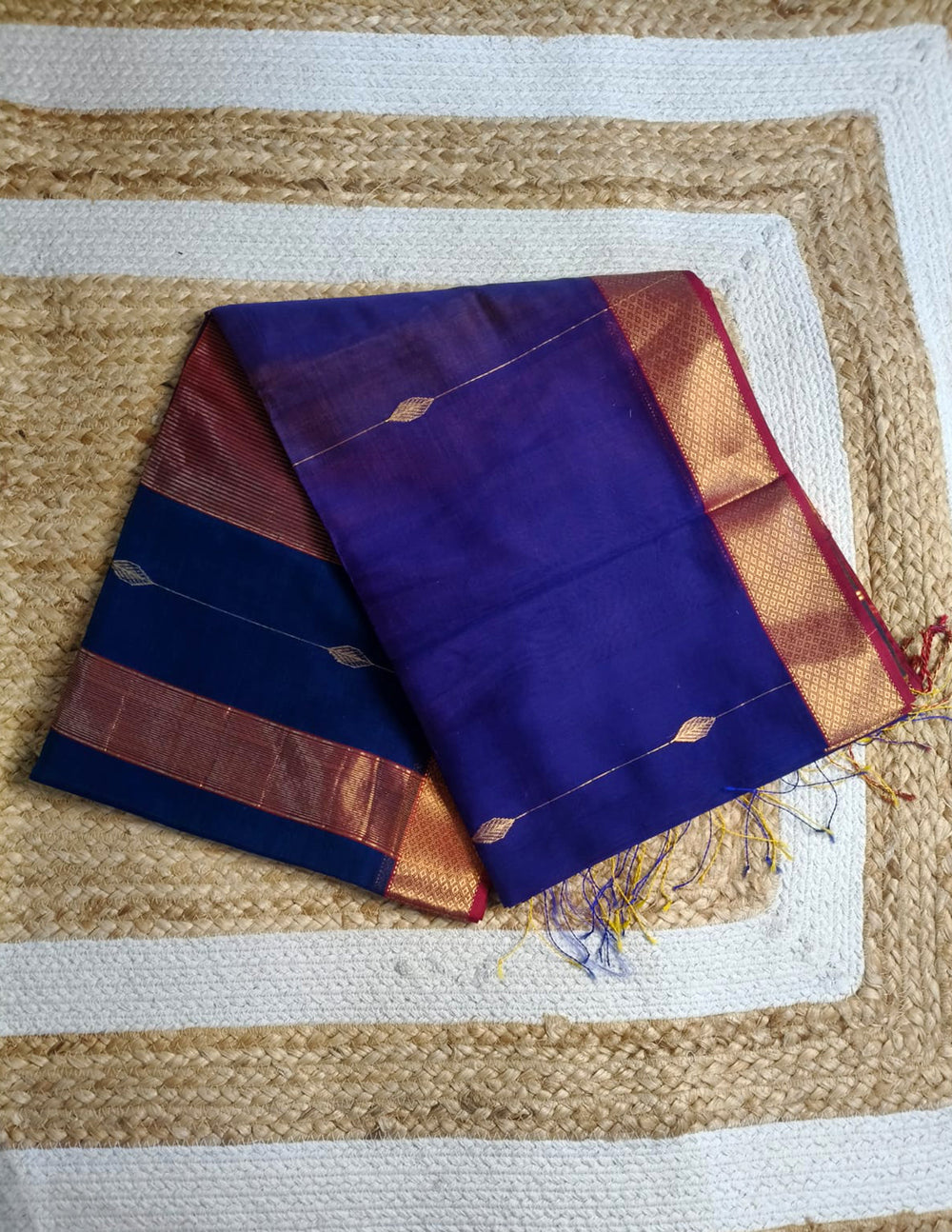 Maheshwari Saree- Blue shaded MM06 - Wefta