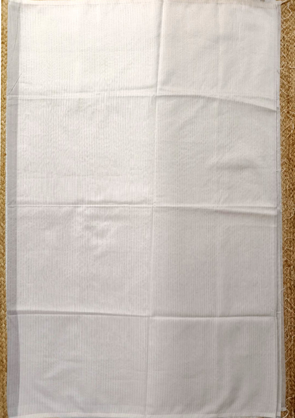 Maheshwari Saree - M1 White Beige - Wefta