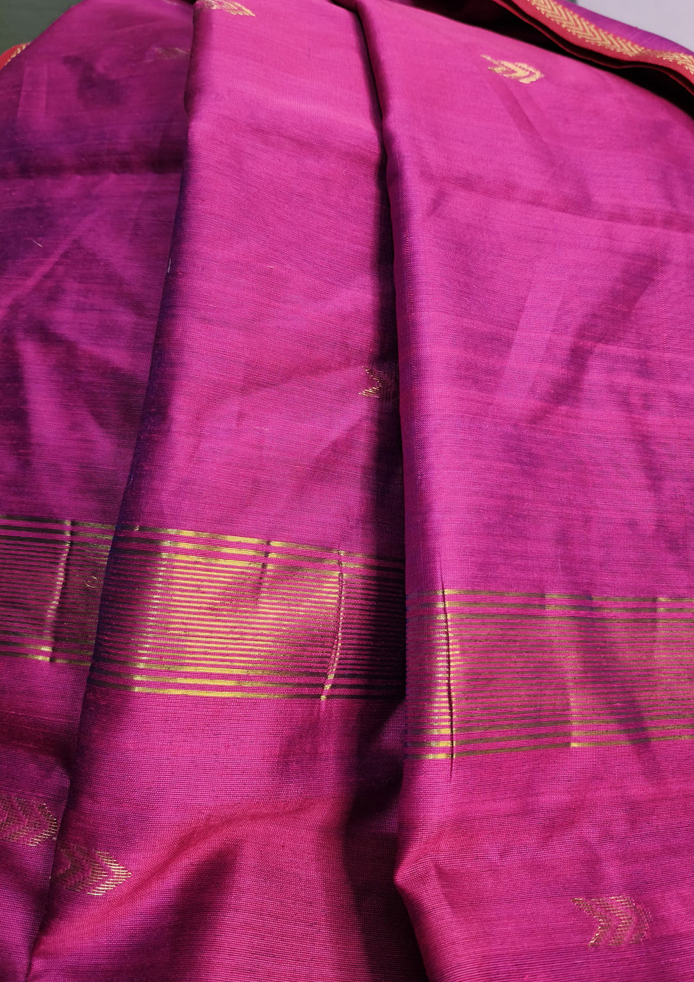 Maheshwari Saree- M3 Pink - Wefta