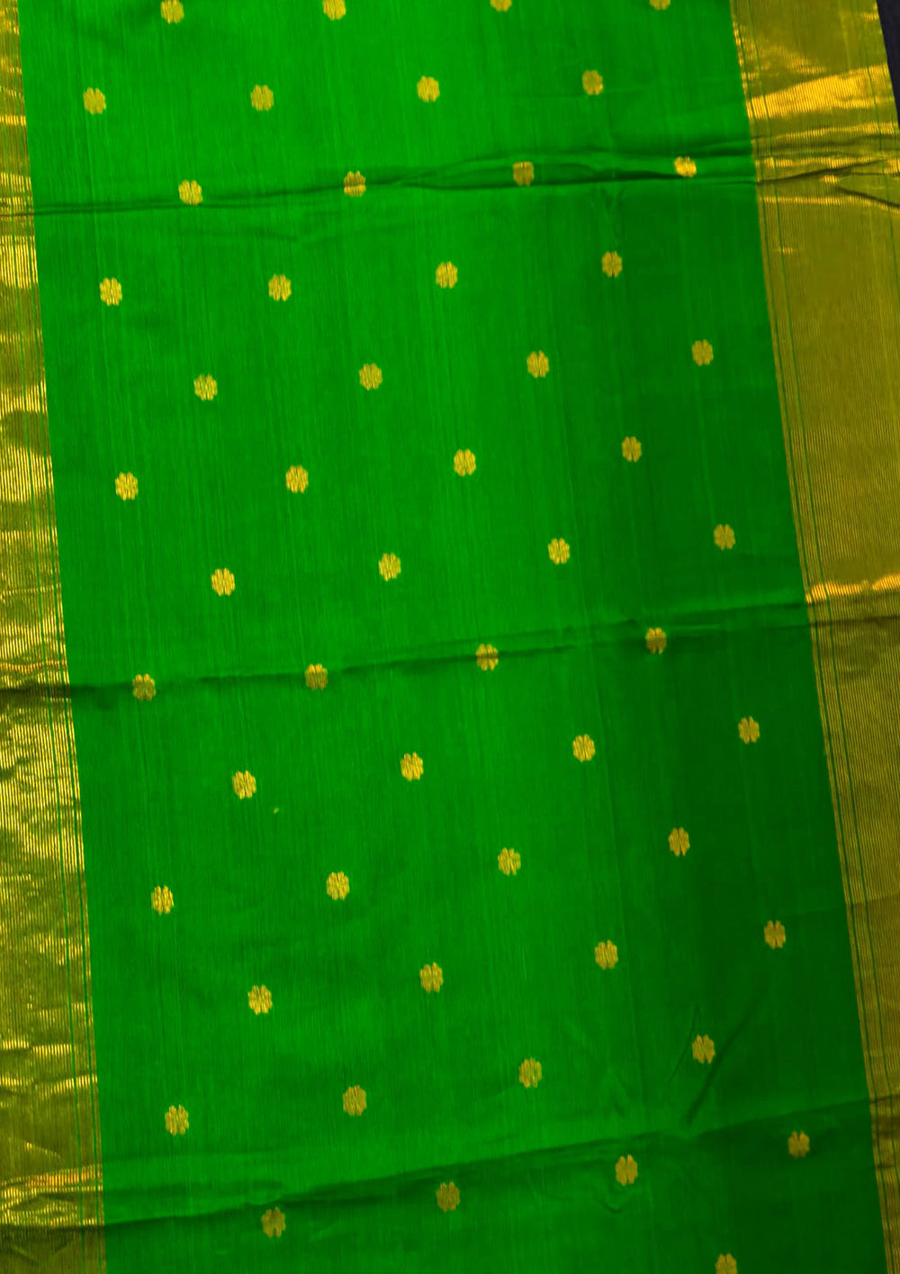 Maheshwari Saree - M4 Blue Green - Wefta