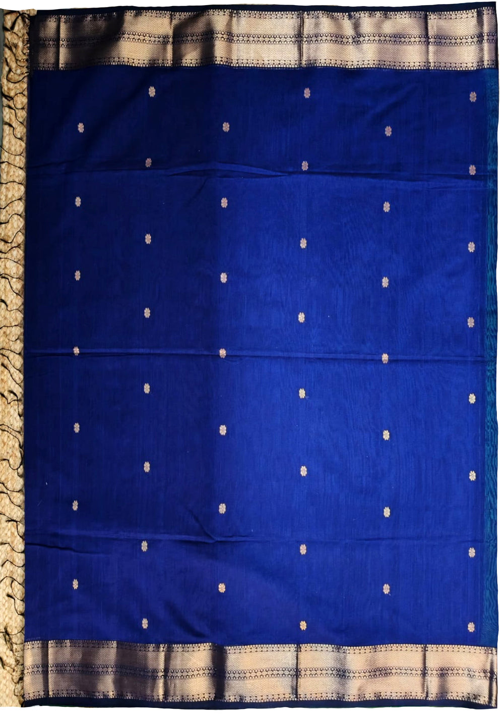 Maheshwari Saree - M4 Blue Green - Wefta