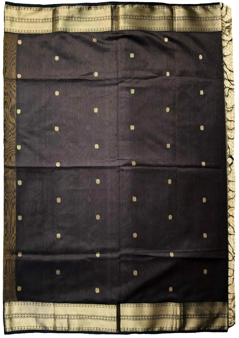 Maheshwari Saree - M5 Mustard Brown - Wefta