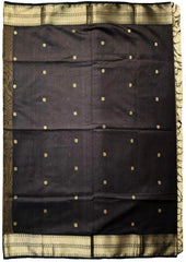 Maheshwari Saree - M5 Mustard Brown - Wefta