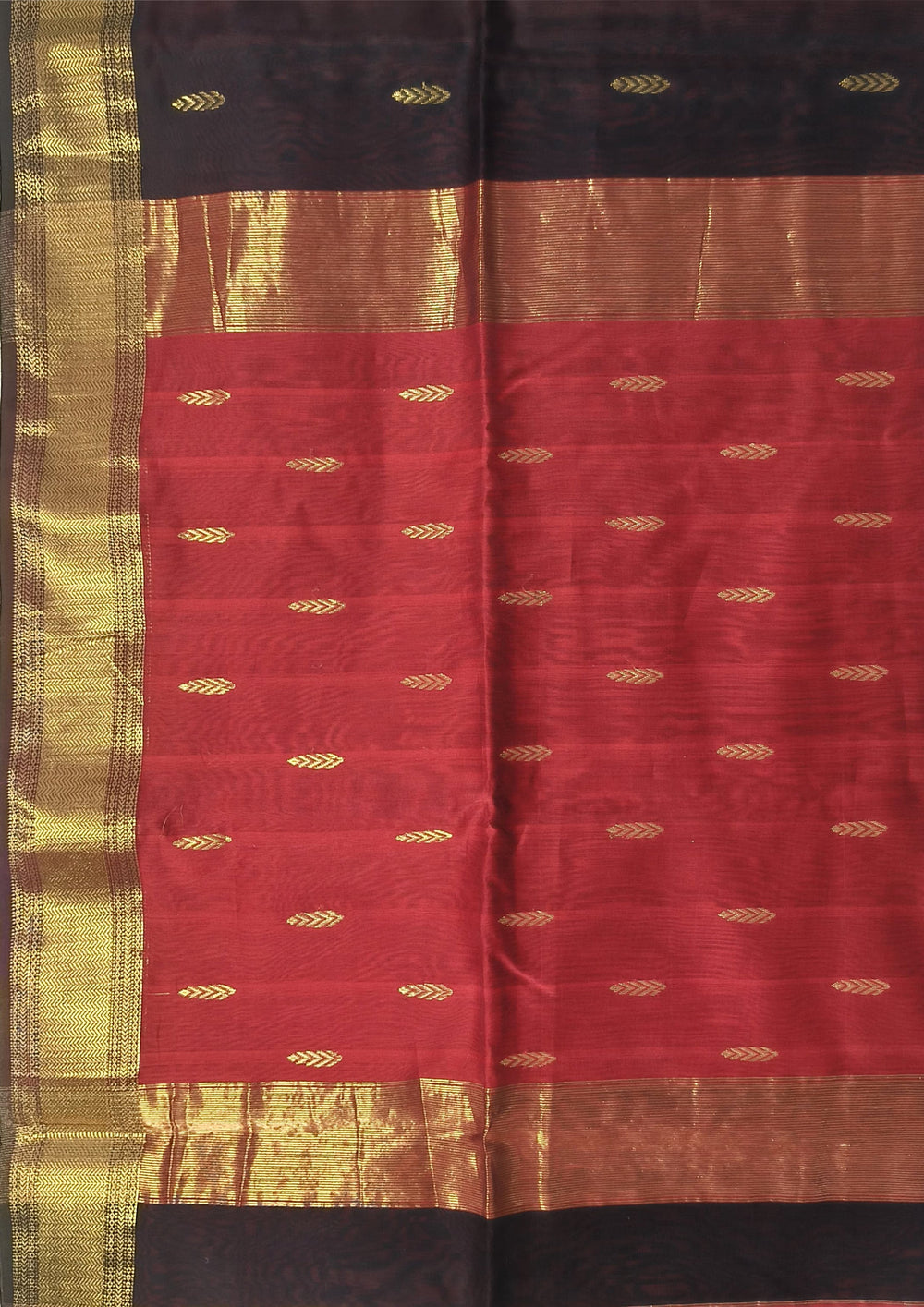 Maheshwari Saree - M6 Black - Wefta