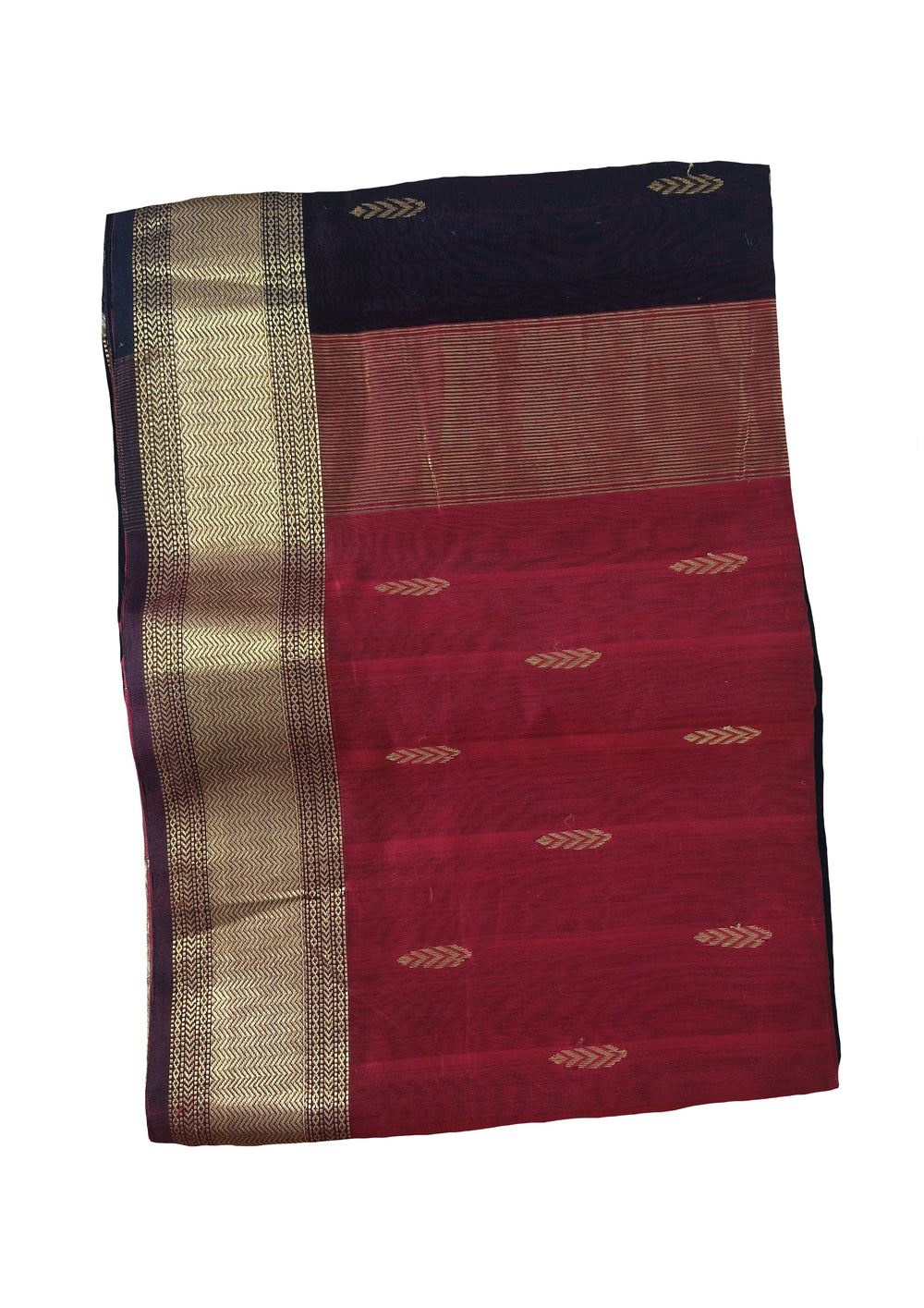 Maheshwari Saree - M6 Black - Wefta