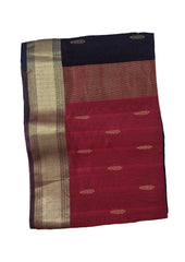 Maheshwari Saree - M6 Black - Wefta