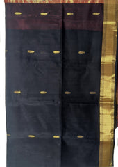 Maheshwari Saree - M6 Black - Wefta