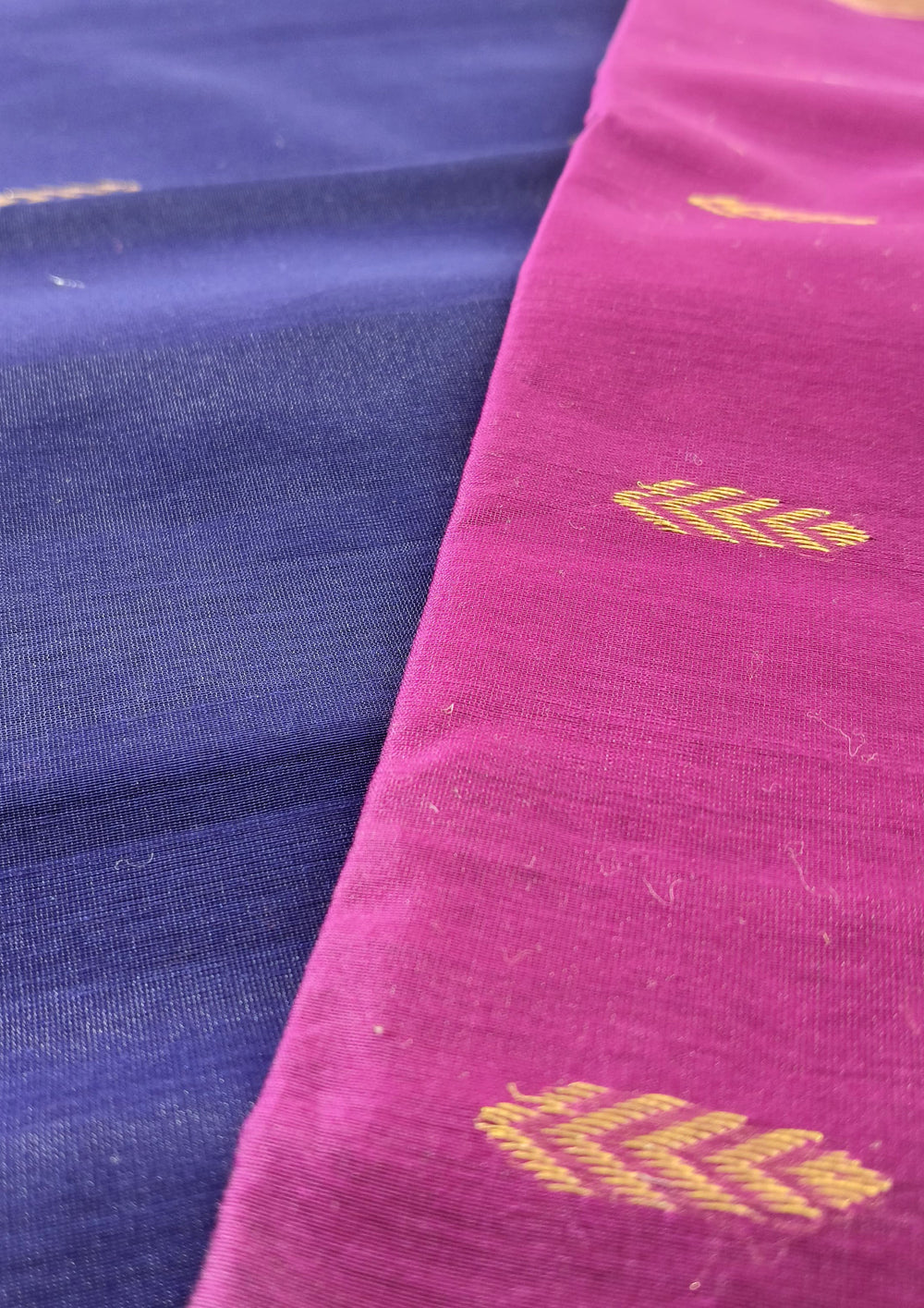 Maheshwari Saree - M8 Blue - Wefta