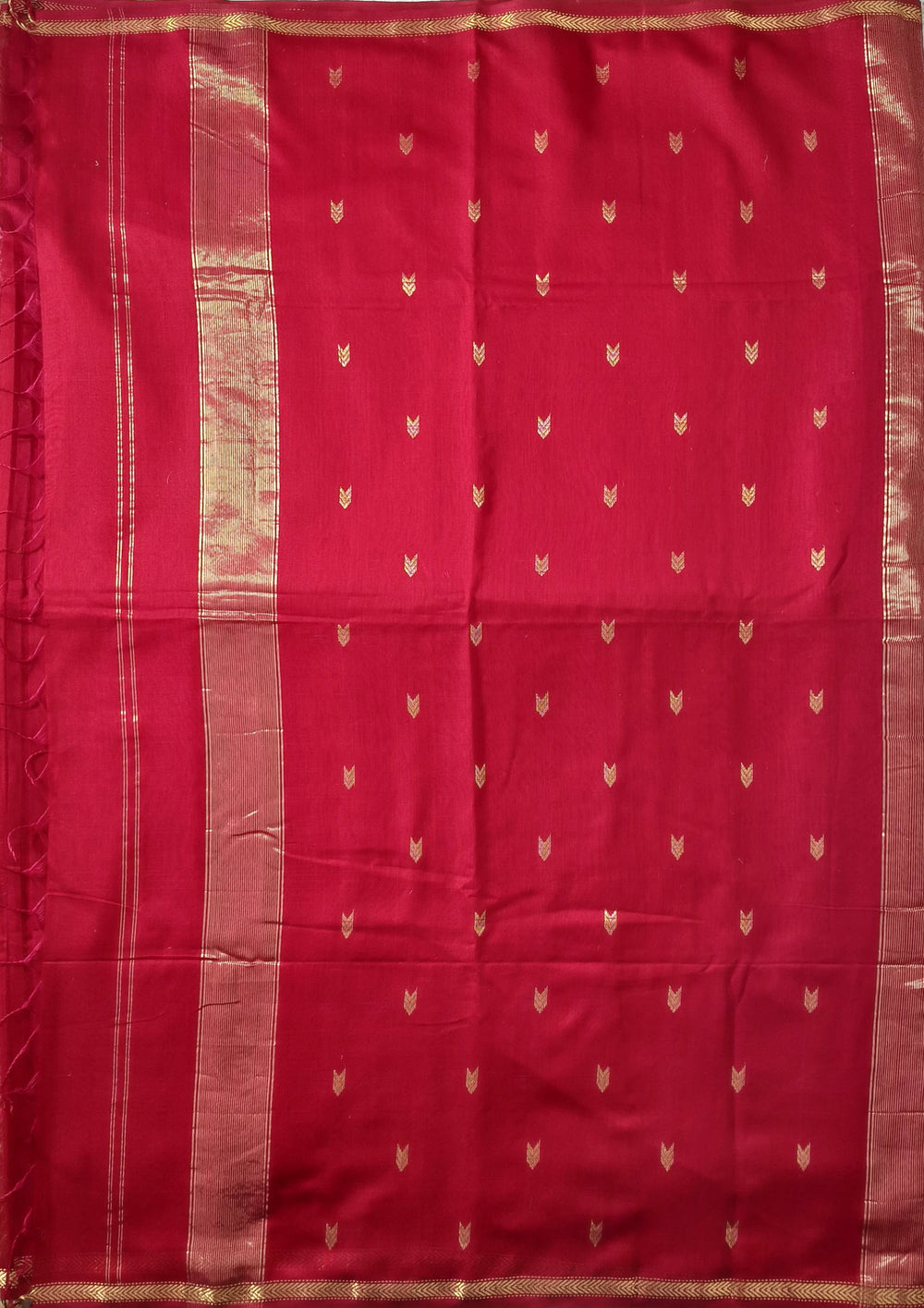 Maheshwari Saree - M9 Red - Wefta