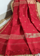 Maheshwari Saree - M9 Red - Wefta