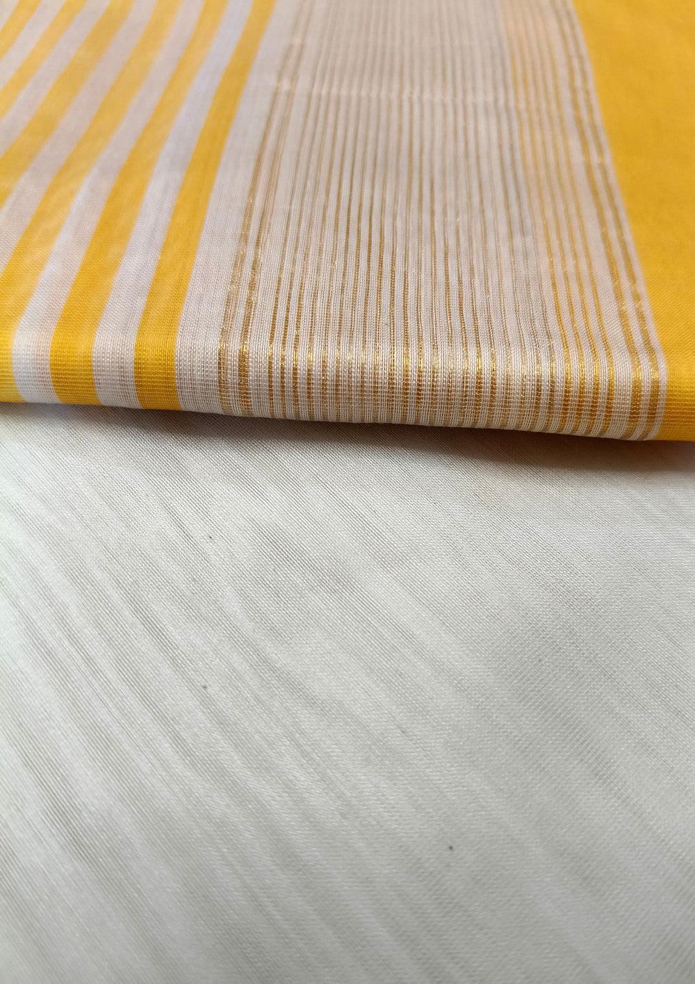 Maheshwari Silk Suit Set - Han Yellow - Wefta