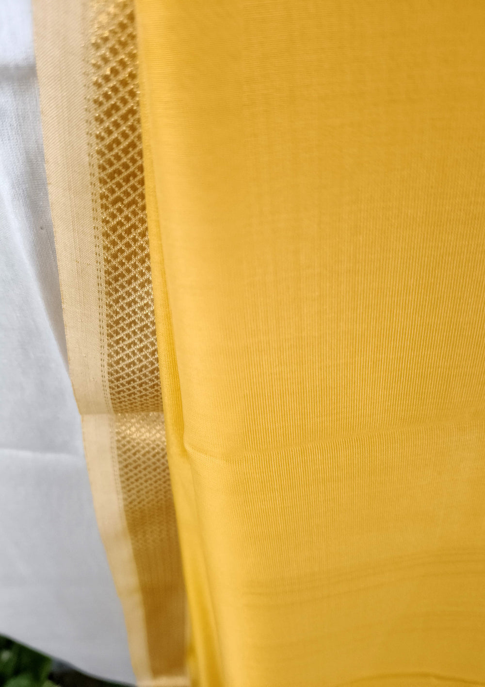 Maheshwari Silk Suit Set - Han Yellow - Wefta