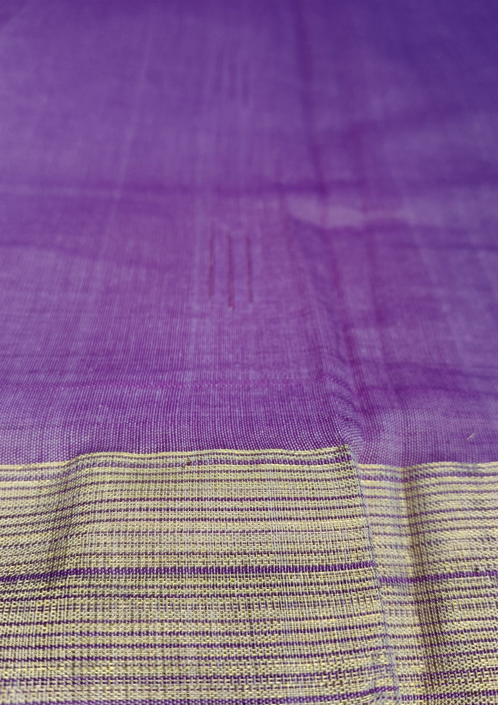 Paithani Cotton Saree - Light Purple - Wefta